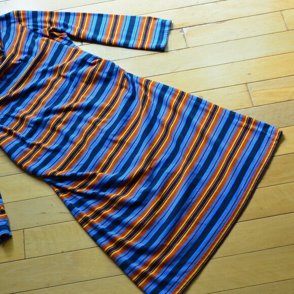 Patagonia Hatty Stripe Kamala Cowl Neck Dress Size L - Picture 6 of 13